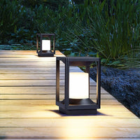 1 x RAW Customer Returns Budbuddy 20W LED post lights for outdoor use, square garden light, path lights, black outdoor light IP65, outdoor lamp with E27 socket, floor lamp, outdoor bollard light - RRP €48.4