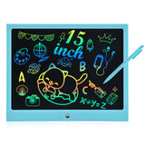 1 x RAW Customer Returns 15 inch LCD writing board for children, RaceGT writing board for children, drawing board magic board, drawing pad for children, environmentally friendly bright colorful writing pad,  tablet from 3 years, blue - RRP €19.99