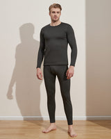 1 x RAW Customer Returns LAPASA men s inner fleece thermal underwear set, thermal undershirt thermal trousers, functional underwear M24, dark gray extra warm , XXL - RRP €37.44