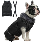 1 x RAW Customer Returns Hjumarayan Hundemantel f r Smalle Hunde - Hundemantel Wasserdicht Hundejacke Warmer Hundemantel mit Geschirr Wintermantel Hund mit Bauchschutz, Hundejacke Smalle Hunde Schwarz M  - RRP €25.8