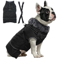 1 x RAW Customer Returns Hjumarayan Dog Coat Large Dogs - Dog Coat with Harness Winter Jacket Dog Warm Dog Coat Waterproof Dog Coat Winter Dog Coat with Belly Protection Red 3XL  - RRP €33.94