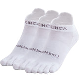 1 x RAW Customer Returns OrrinSports Toe Socks for Men Women Coolmax Running Socks Athletic Finger Socks 3 Pairs Ankle Socks White - Size Large  - RRP €30.99