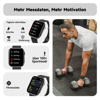 1 x RAW Customer Returns BingoFit Smartwatch Women Men with Telephone Function, 1.91 Inch AMOLED Touchscreen Fitness Tracker, Fitness Watch with Heart Rate Monitor Sleep Monitoring Blood Pressure SpO2, 100 Sports Modes Smartwatch  - RRP €24.19