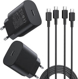 1 x RAW Customer Returns 2-Pack 25W Charger USB C, Fast Charger PD 3.0 Charging Plug with Fast Charging Cable 1.8m Power Supply for Samsung Galaxy S23 S22 S21 Ultra S21 S20 Note20 S10 S9, iPhone 15 Pro Max Mobile Phone Chargers - RRP €25.5