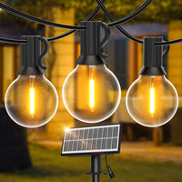 1 x RAW Customer Returns SUWIN Solar Fairy Lights Outdoor, 9M Fairy Lights Bulbs 15 1 LEDS, Waterproof Garden Garland Lights for Patio, Backyard, Balcony, Party - RRP €29.99