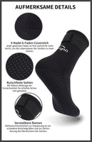 1 x RAW Customer Returns Yikayin 3 mm neoprene socks for women and men, diving socks, non-slip sole, warm swimming beach volleyball socks for snorkeling, surfing, sailing, SUP, water sports - black S - RRP €18.99