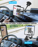 1 x RAW Customer Returns woleyi Truck Car Tablet Mount Dashboard Windshield, Heavy Duty iPad Car Holder Suction Cup with Metal Arm for 4-12.9 Cell Phone Tablet, iPad Pro Air Mini, Galaxy, Lenovo, iPhone etc. - RRP €46.27