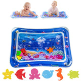 2 x Brand New Baby Water Mat, Baby Toys, Baby Inflatable Play Mats, Can Be Used as a Push-Up Mat Toy, Baby for 3 6 9 Months Jellyfish  - RRP €19.64