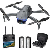 1 x RAW Customer Returns TEEROK T12S 2-Axis Gimbal GPS Drone with 4K EIS Camera for Adults,Foldable FPV RC Quadcopter with Brushless Motor,5G WiFi Transmission,Follow Me,Intelligent Return for Beginners,2 Batteries - RRP €199.99