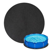 1 x RAW Customer Returns Pool base outdoor, pool base non-slip base 4 meters round, pool mats protective floor, floor protection mat building protection mat, water-absorbing felt mat, whirlpool mat, pool accessories - RRP €64.52