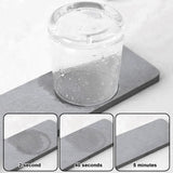 1 x RAW Customer Returns water-absorbing diatomite coasters, 5 pieces of diatomaceous earth, diatomite drink coasters, soap holder made of diatomaceous earth for bathroom and kitchen - RRP €17.04