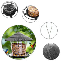 1 x RAW Customer Returns SANOTO bird feeder, bird feeder, bird feeder for hanging, wild bird feeder, hanging coneflower bird feeder, weatherproof balcony, covered - RRP €29.99