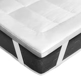 1 x RAW Customer Returns GMTextiles microfibre topper 140x200cm 5 cm with 4 anti-slip corner tabs - machine washable - hypoallergenic mattress topper 140x200cm for sofa bed and guest bed - RRP €60.49