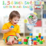 5 x Brand New Asago Magnetic Building Blocks Cube, 8 Pieces Colorful Prints Cube Sensory Toy for Kids, Learning Preschool Educational Match Number Animal - RRP €49.9