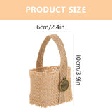 1 x RAW Customer Returns Abaodam 4 pieces wedding scatter basket jute gift bag wedding basket candy bag braided fruit basket flower basket gift basket scatter basket flower children basket country house decoration table decoration - RRP €10.59