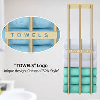 1 x RAW Customer Returns Bathroom Towel Storage, Bethom Wall Towel Rack for Rolled Towels, Bath Towel Rack Wall 30 , Towel Rack Wall Mounted for Small Bathroom, Gold - RRP €65.99