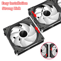 1 x RAW Customer Returns TZMRIT UNI FAN White 3 Pack, Infinity Fan 120mm, RGB V120mm, ARGB Fan 120mm, Daisy Chain PC Fan - RRP €39.99