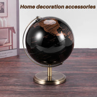 1 x RAW Customer Returns HADIIH World Globe Picture Maps Globe for Home Table Desk Ornaments Gift Office House Decoration Accessories Gold  - RRP €18.95