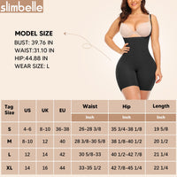 1 x Brand New SLIMEBELLE Shapewear Women Tummy Control Body Shaper Women Corset Body Strong Shaping Shapewear Shaping Bodysuit with Adjustable Straps - RRP €31.25