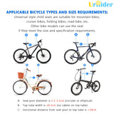 1 x RAW Customer Returns UrRider children s bicycle seat, for mountain bikes, city bikes, folding bikes, children s bicycle seat front, foldable, ultra-light portable, tool-free, quick release, upgrade, for children from 2 to 6 years - RRP €90.73