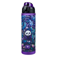 1 x RAW Customer Returns Baagl children s drinking bottle, leak-proof water bottle 700ml, school and sports bottle for girls, versatile and practical bottle with lockable lid Jungle Panda  - RRP €19.99