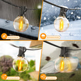 1 x RAW Customer Returns LED fairy lights outdoor power 30m - outdoor fairy lights with light bulbs outside weatherproof dimmable warm white outdoor fairy lights retro lights bulbs for terrace beer garden pavilion balcony garden - RRP €50.41