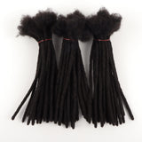 1 x Brand New Dreadlocks Extensions Natural Hair,Handmade 100 Human Hair Lock Connector Natural Black 0.6cm Thick Dreadlocks 8 Inch,20pcs Pack  - RRP €41.6