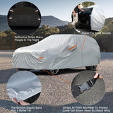 1 x RAW Customer Returns Outdoor Car Cover, Kayme 6-Layer Waterproof Anti UV Wind Dustproof Car Cover with Zipper and Plush. Compatible With X3, Q5, GLC, XC60, Stelvio, RAV4 SUV from 460 to 485cm YL - RRP €69.95