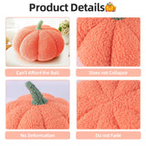 4 x Brand New Connextion Plush Pumpkin Throw Pillow, Thanksgiving Pumpkin Pillow, Halloween Pumpkin Pillow, Pumpkin Pillow for Home Decoration 9.05inch, Orange  - RRP €81.6