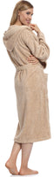 1 x RAW Customer Returns Ladeheid women s terry bathrobe made of 100 cotton LA40-102 beige P02 weight 450 , M  - RRP €40.33