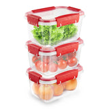 1 x RAW Customer Returns Ganter May Butterfly - Set of 3 x 0.75L food storage containers with lids, airtight meal prep boxes, -40 to 100 degrees, BPA free plastic, Tupperware containers, microwave dishes, freezer containers, for dishwashers - RRP €14.94