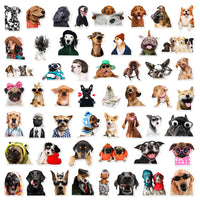 1 x RAW Customer Returns Dogs 50 Pack Dog Stickers, Waterproof Vinyl Stickers for Cars, Motorcycles, Laptops, Bicycles, Skateboards, Snowboards, Luggage, MacBook, iPad and More, Easy to Apply and Peel - RRP €20.4