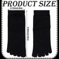 1 x RAW Customer Returns Bencailor 6 Pairs Five Toe Socks Cotton Socks for Men and Women Black, White, Grey  - RRP €19.14