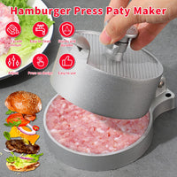 1 x RAW Customer Returns Burger press for hamburgers hamburger press adjustable thickness patty mold, 11 cm burger patty press meat press meat mold for delicious hamburgers, meat - RRP €23.18