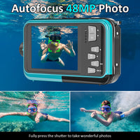 1 x RAW Customer Returns Digital Camera Autofocus 56MP 4K Camera Photo Camera 16X Digital Zoom 2.8 Inch Screen Underwater Camera with 32GB Card - RRP €83.69