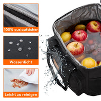 1 x RAW Customer Returns Lifewit 15L 24 Duck Cooler Bag for Lunch, School, Beach, Picnic Black  - RRP €24.99