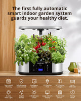 1 x RAW Customer Returns JustSmart Hydroponic Growing Systems, Smart Garden 12 Pods Water Tank 5L with 5 Lighting Modes LED Plant Lamp 24W, Indoor Herb Garden 76CM Adjustable Height, Automatic Timer 4 8 12 16 H - RRP €100.84