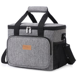 1 x RAW Customer Returns Lifewit 15L Cooler Bag Picnic Bag Lunch Bag Lunch Bag Thermal Bag Cooler Bag Insulated Bag for Food Transport Gray - RRP €20.99