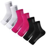 1 x RAW Customer Returns Firtink 3 Pairs Orthopedic Compression Socks Women, 40-44 Foot Compression Ankle Support Compression Sock Men Outdoor Sports Neuropathic Nano Socks - RRP €8.99