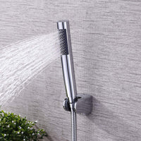 1 x RAW Customer Returns KES shower head, hand shower, shower head, stainless steel shower head with shower head holder and shower hose, polished, LP150-PS - RRP €34.99