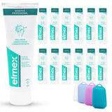 1 x RAW Customer Returns Elmex Sensitive Professional Toothpaste 75 ml, pack of 12 12 x 75 ml and Celexqua toothbrush cap - RRP €61.49