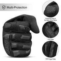 1 x RAW Customer Returns INBIKE MTB Gloves Men Summer Full Finger Cycling Gloves Long Motocross Breathable Touchscreen Non-Slip Cycling Gloves for Cycling Mountain Bike Road Bike Black M - RRP €26.74