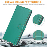 1 x RAW Customer Returns Ganbary Phone Case for Xiaomi Redmi 13C Poco C65 Case, Premium Leather Flip Case Card Slots Magnetic Closure Stand Function Compatible with Redmi 13C Poco C65 Protective Case, Teal - RRP €21.6