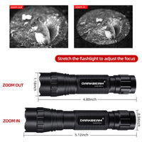 1 x RAW Customer Returns DARKBEAM Infrared Flashlight Night Vision 940nm LED Infrared Light 5W, Work for Night Vision Devices, Zoomable Invisible IR Illuminator with Battery Rechargeable for Hunting, Observation, Rescue, 501BD - RRP €37.91