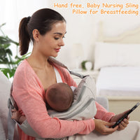 1 x RAW Customer Returns HUIMO Nursing Pillow, Baby Nurse Pillow for Breastfeeding, Ergonomic Baby Feeding Pillow for Mothers, 4-in-1 Way Portable Carry Bag for Walking Shopping Travel - RRP €32.99