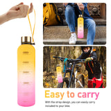 1 x RAW Customer Returns GEEKHAVE 1L drinking bottle, BPA free water bottle, sports bottle made of Tritan, leak-proof water bottle with motivational time marking, drink reminder for sports, fitness, cycling, outdoor - white - RRP €9.1