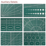 1 x Brand New sourcing map 2Stk A2 Selbstheilend Schneidematte 24 x18 Doppelseitig Rutschfest mit PVC Gr n - RRP €49.49