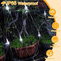 1 x RAW Customer Returns OPAHUTER 198 LEDs Solar Net Lights Outdoor, 2 x 3 M Waterproof Fairy Lights Net, Remote Control Fairy Lights Curtain with 8 Modes, Solar Net Lights for Christmas Wedding Window Bushes - RRP €22.59