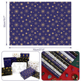 1 x RAW Customer Returns HOWAF Christmas wrapping paper, Christmas paper wrapping paper set, 70x50cm, 10 x large sheets of Christmas wrapping paper for children, blue, black, white, gold, wrapping paper for Christmas - RRP €11.17