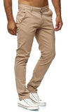 1 x RAW Customer Returns Elara Men s Chino Trousers Slim Fit Stretch Chunkyrayan MEL009-Beige-38 34 - RRP €34.95